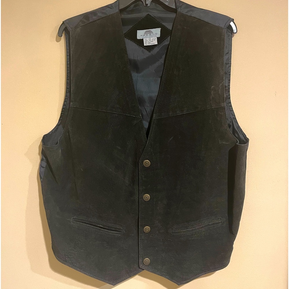 Vintage 1970's Men's vest Fresno Jean Company, Biker
